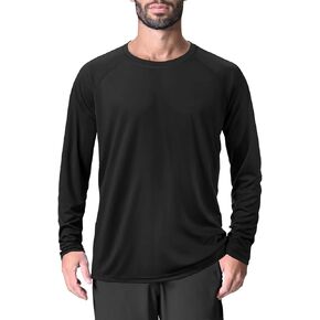 KINSWT Men's UPF 50+ Rash Guard Long Sleeve Sun Protection UV SPF Shirts Quick Dry Lightweight Fishing Swim T-Shirts
