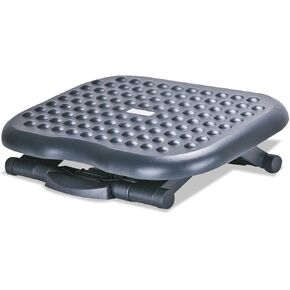 Alera ALEFS212 13.75 in. W x 17.75 in. D x 4.5 to 6.75 in. H Relaxing Adjustable Footrest - Black