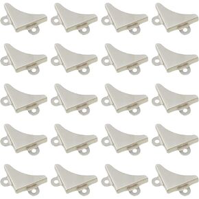 20PCS Iron Triangle Wrapped Corner Protectors Square Boxes Wooden Boxes Anti-collision Hardware Accessories Photo Frame Protectors Replacement L-Shape Fixed Corner Bracket Haha