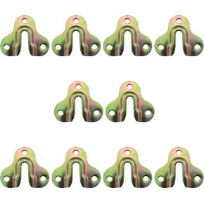 TAODAN 10PCS Connector Hooks Heavy Type Keyhole Hat Hooks 2X 1.7 inches Wooden Wall Plate with Single Hole for Hanging Plaques Picture Frame Picture Frame Clothes Hanger Mug Hanger