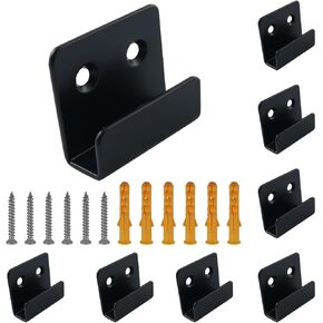 XGNG 10PCS Black Stainless Steel Heavy Duty Tile Hanger Wall Mount Brackets Hook Tile Display Wall Hanger for Mirrors, Picture Frame Ceramic Wall Display