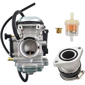labwork Carburetor and Intake Replacement for Yamaha Bear Tracker 250 YFM250 1999 2000 2001 2002 2003 2004 4XE-14140-12-00 4XE-14140-13-00