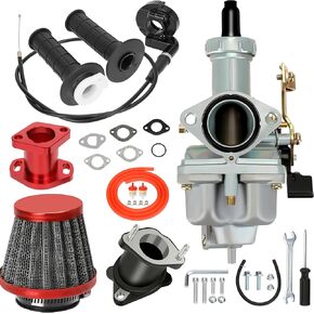 PZ27 Carburetor Kit Throttle Assembly for Predator 212cc 196cc Coleman CT200U KT196 TaoTao Coolster CG 125cc 150cc 250cc Engine XR100 ATV Dirt Pit Bike Baja Mini Bike Go Kart Performance Parts