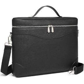 BOSTANTEN Laptop Bag for Women Work Tote Bag Leather Briefcase Messenger Bag for Bussiness Trip, Fit for MacBookPro 16 Inch