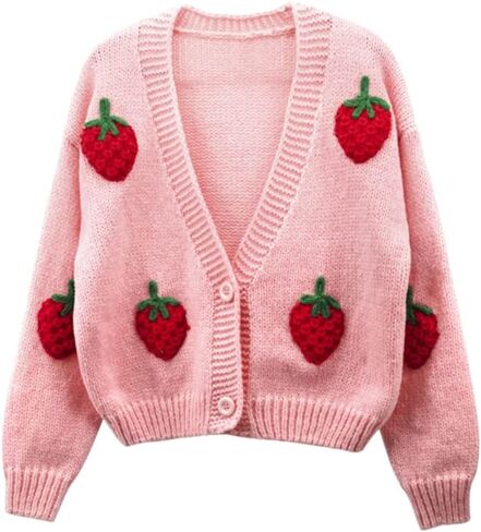 Women Ghost Halloween Cropped Long Sleeve Open Front Knitt Cardigan Sweater in Saudi Arabia