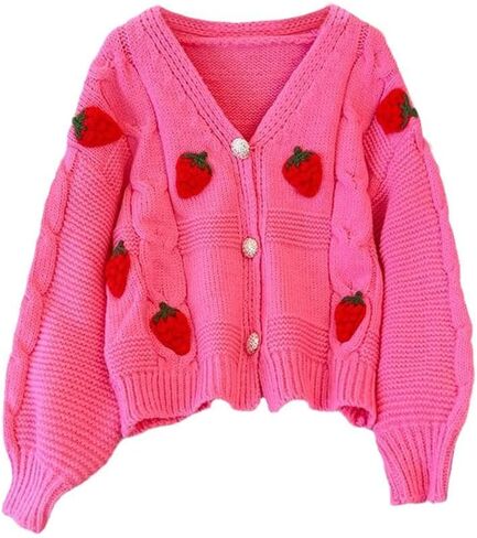 Women Ghost Halloween Cropped Long Sleeve Open Front Knitt Cardigan Sweater in Saudi Arabia