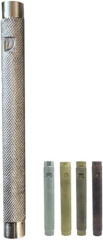 A&S Brass Mezuzah Case With Scroll For Door Weatherproof Metal Mezuza Cover Home Blessing and Protection Housewarming Gift (Nickel/Knurling, 6 Inches) in Saudi Arabia
