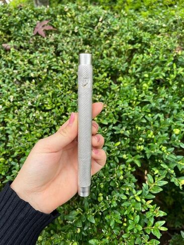 A&S Brass Mezuzah Case With Scroll For Door Weatherproof Metal Mezuza Cover Home Blessing and Protection Housewarming Gift (Nickel/Knurling, 6 Inches) in Saudi Arabia