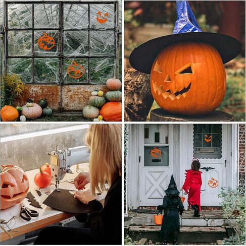 10in Halloween Pumpkins Carving Stencils，Reusable Halloween Drawing Stencils for DIY，Large Pumpkin Stencils，Halloween Drawing Stencils (Style A) in Saudi Arabia