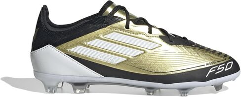 adidas F50 Pro Messi Youth Firm Ground Soccer Shoes - Featuring Messi, HybridTouch Upper, Firm Ground Outsole for Enhanced Performance in Saudi Arabia