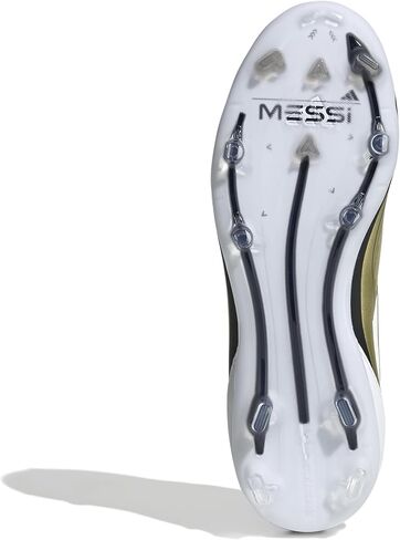 adidas F50 Pro Messi Youth Firm Ground Soccer Shoes - Featuring Messi, HybridTouch Upper, Firm Ground Outsole for Enhanced Performance in Saudi Arabia