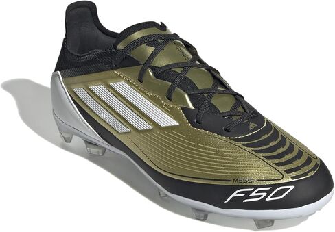 adidas F50 Pro Messi Youth Firm Ground Soccer Shoes - Featuring Messi, HybridTouch Upper, Firm Ground Outsole for Enhanced Performance in Saudi Arabia