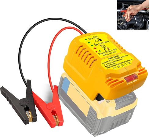 محول بدء تشغيل السيارة للمساعدة في حالات الطوارئ من أجل DeWalt 18 فولت/20 فولت/60 فولت بطارية ليثيوم أيون معزز قفز السيارة (البطارية غير متضمنة) in Saudi Arabia