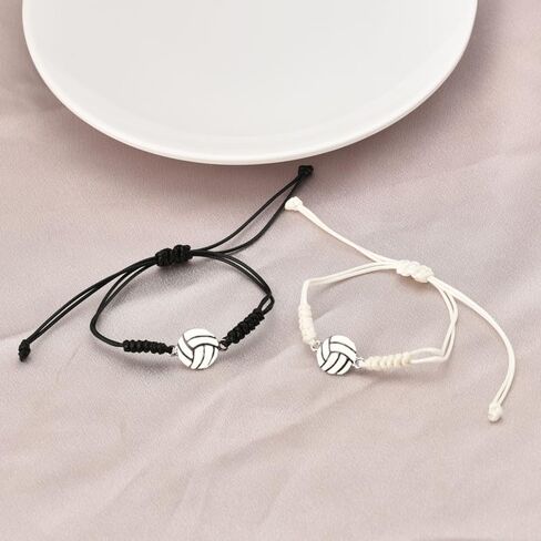 Matching Sports Bracelets Gifts for Women Men Volleyball Tennis Football Basketball Rugby Soccer Bracelets Christmas Gift in Kuwait
