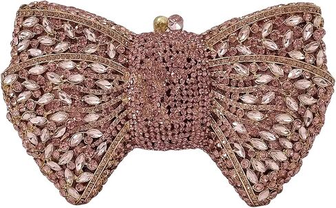 HUANG ZHUANG Bowknot Luxury Crystal Clutch Women Glitter Rhinestone Evening Bag for Party Wedding in Saudi Arabia