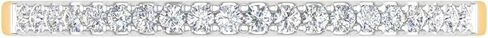 1/10 Carat (ctw) 10K Gold Natural Round Diamond Ladies Wedding Anniversary Stackable Ring - IGI Cert in Kuwait