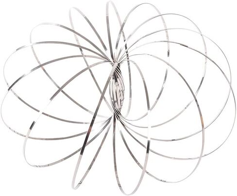 لعبة حلزونية حلزونية، لعبة ذراع حلقية دوارة للتدفق، لعبة زنبركية تعليمية حركية للطاقة، حلقة تدفق تفاعلية متعددة الحواس ثلاثية الأبعاد، 4.75 بوصة (عبوة واحدة) in Kuwait