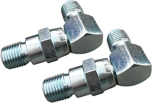 2 قطعة خرطوم هيدروليكي 90 درجة مرفقين دوارين لشفرة محراث الثلج ماير 21855 in Kuwait