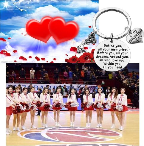 FEELMEM Cheer Keychain Girl Cheerleading Gift Cheerleader Gift for Cheer Team in Saudi Arabia