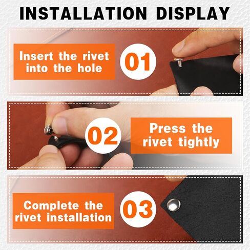 300 مجموعة من المسامير الجلدية من Dercuy، 3 أحجام من المسامير المعدنية الأنبوبية، ومسامير جلدية ذات غطاء دائري مزدوج لصناعة الجلود (فضية) in Kuwait