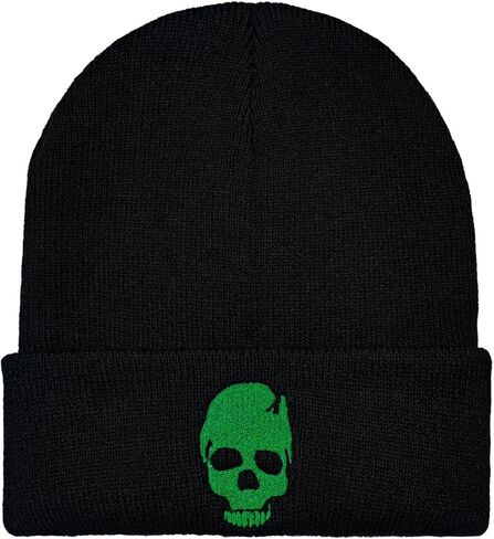 قبعة صغيرة مطرزة للرجال والنساء، قبعة شتوية قابلة للتمدد، قبعة هيكل عظمي مكبلة دافئة، قبعة جمجمة in Kuwait