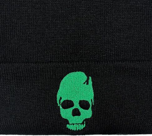 قبعة صغيرة مطرزة للرجال والنساء، قبعة شتوية قابلة للتمدد، قبعة هيكل عظمي مكبلة دافئة، قبعة جمجمة in Kuwait