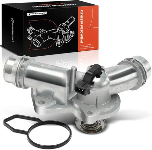 A-Premium Engine Coolant Thermostat and Housing Assembly with Sensors Compatible with BMW 320i, 323Ci, 323i, 325i, 328i, 330Ci, 330xi, 528i, 530i, X5, Z3, Z4 & More, Repalce# 11531437040, 11531436823 in Saudi Arabia