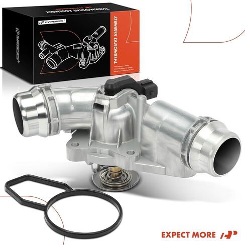 A-Premium Engine Coolant Thermostat and Housing Assembly with Sensors Compatible with BMW 320i, 323Ci, 323i, 325i, 328i, 330Ci, 330xi, 528i, 530i, X5, Z3, Z4 & More, Repalce# 11531437040, 11531436823 in Saudi Arabia