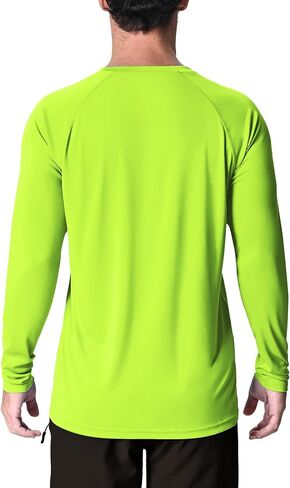 KINSWT Men's UPF 50+ Rash Guard Long Sleeve Sun Protection UV SPF Shirts Quick Dry Lightweight Fishing Swim T-Shirts in Saudi Arabia