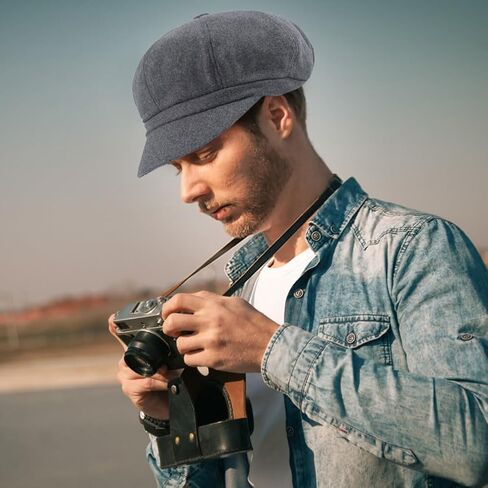 Womens Newsboy Cap Fashion Vintage 8 Panels Beret Hat Vintage Wool Beret Hats Fashion Vintage Newsboy Hat Wool in Saudi Arabia