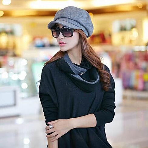 Womens Newsboy Cap Fashion Vintage 8 Panels Beret Hat Vintage Wool Beret Hats Fashion Vintage Newsboy Hat Wool in Saudi Arabia