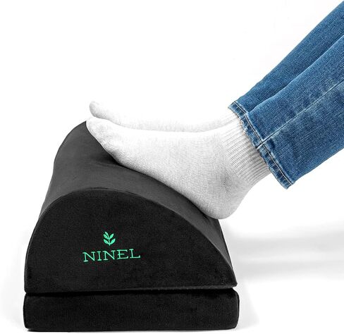 NINEL Foot Rest for Under Desk at Work - Ergonomic Memory Foam Office Foot Rest - Home Office Desk Accessories - Gaming Foot Rest - Incl. Storage Bag in Saudi Arabia