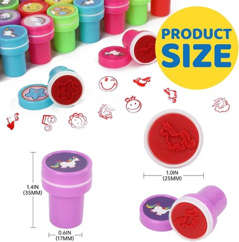 Assorted Stamps for Kids, Self Inking Stamps with Designs, Toddler Stamps for Education, Kids Stamps for Holiday, Birthday Gift, Party Favor, Carnival Prizes (60 Smiley Face) in Saudi Arabia