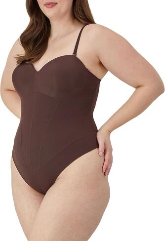Maidenform Womens Tummy Shaping Thong Bodysuit, Multiway Thong Shaper, Firm Control in Saudi Arabia