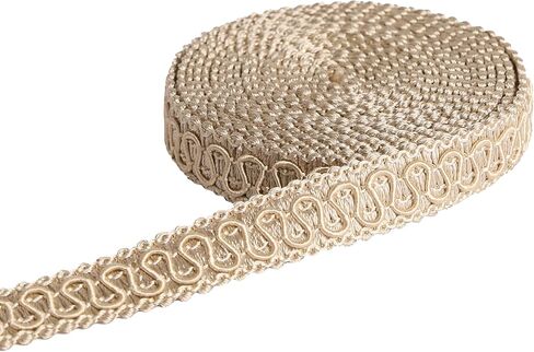 BEL AVENIR Gimp Braid Trim 1 cm/0.39 inch Diameter, 10 Yard Handmade Fabric Basic Trim, Polyester Upholstery Trim for Sewing DIY Costume Curtain Slipcover Home Decorative (5#Camel) in Saudi Arabia