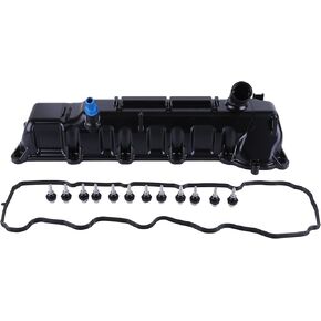 53022138AB Right Valve Cover Gasket for Ram 1500 2010-2013, for Commander Dodge Durango 2008-2009, for Dakota 4.7L 2008-2011 Aluminum Valve Cover 53022138AC Engine Valve Cover with Gasket & Bolts