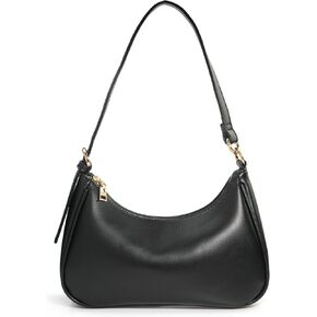 Women's Crescent Shoulder Bag Vegan Leather Chain Cross body bag Convertible Handbag