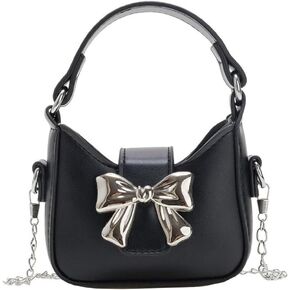 Mini Crossbody Purse, Bow Magnetic Buckle Handbag Shoulder Bag Great Gift Idea for Little Girls in Kuwait