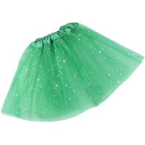 2-8 Years Girls Layered Stars Sequins Tutu Skirt Princess Ballet Dance Dress