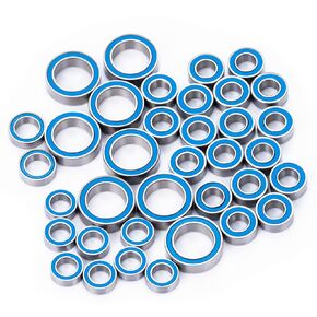 36Pcs RC Complete Sealed Bearings Kit Wheel Hubs Kit for 1/16 Mini Slash E-Revo Rally RC Truck Upgrade Parts