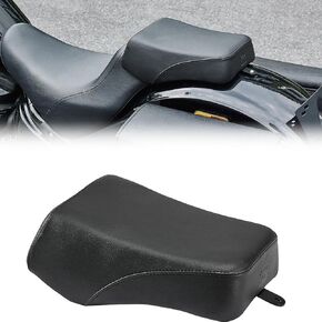 KEMIMOTO Leather Passenger Seat Pad Rear Seat Pillion Cushion Compatible with Softail Models Dyna Low Rider Fat Bob seat Low-rider S