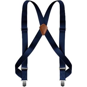 Side Clips Suspenders for Men 1.4 Inchs Work Heavy Duty Suspender Braces for Big&Tall Men