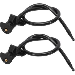 2Pcs Front Windshield Wiper Washer Jet Nozzles Hose Kit compatible for Explorer MK5 2011-2018 Mustang 2010 2012 2013 2014 Replace# AR3Z-17603-A