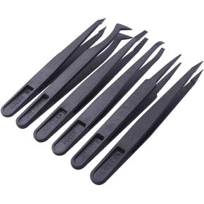 6PCS - YURROAD Plastic Tweezers Quilling Scrapbooking Handwork Tools for Kids