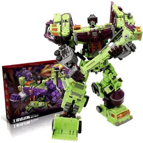 NBK Deformation Toy Combiner Sets 6 in 1 KO Oversized G1 Robot Engineering Vehicle Model Action Figure Gift for Boys