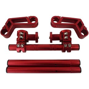 CNC Motorcycle Handlebar 7/8" Adjustable Steering Removable Handle Bar System For 125cc Pit Bike Dirt Bike Motocross Scooter (Color : Red)