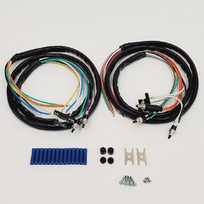 Complete Extended Handlebar/Ape Hanger Wiring Harness Install Kit with Switches for 1972-1981 Harley FL & Big Twin, 1973/1981 FX & Sportster Models – Can be Used with Stock Length Bars or Ape Hangers
