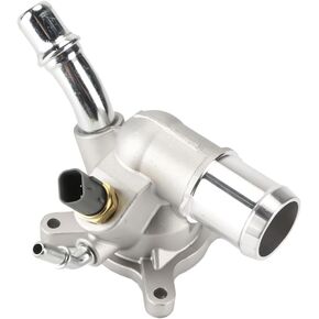 Engine Coolant Thermostat Housing Water Inlet Assembly - Compatible for Chrysler 200 2015-2017 for Dodge Dart 2013-2015 for Jeep Cherokee Compass Renegade - Replace Part 5047772AB 5047263AB