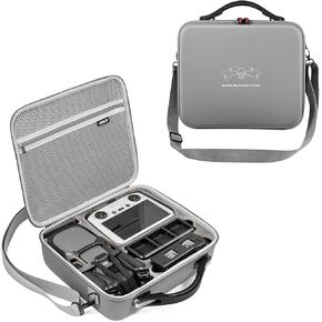 Mavic 3 Classic/Mavic 3 Carrying Case, Portable PU Leather Bag with Shoulder strap for DJI Mavic 3 Classic/Mavic 3 with DJI RC/RC-N1 and other accessories