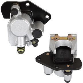 Front Left and Right Brake Calipers with Pads Replacement for Kawasaki Prairie 360 KVF360 2003-2013 43080-5135 43080-5136